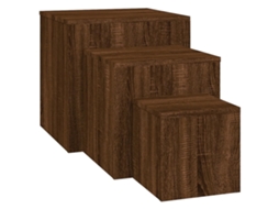 Side Table, Side Tables Vidaxl Marrom Madeira Processada (n/a)