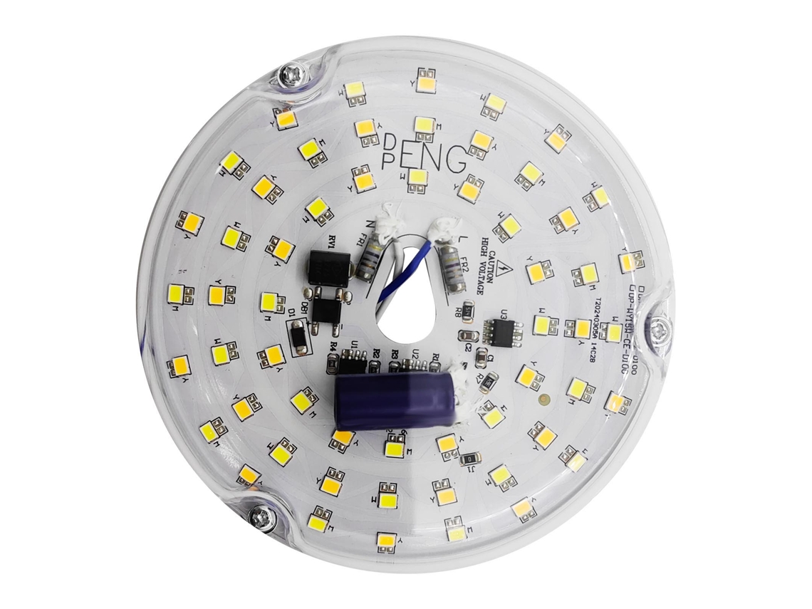 Rebe-kit De Substituição De Luz Led Para Ventilador De Teto 4 Polegadas 15w 3cct 3000k-6000k Ajustável 230v