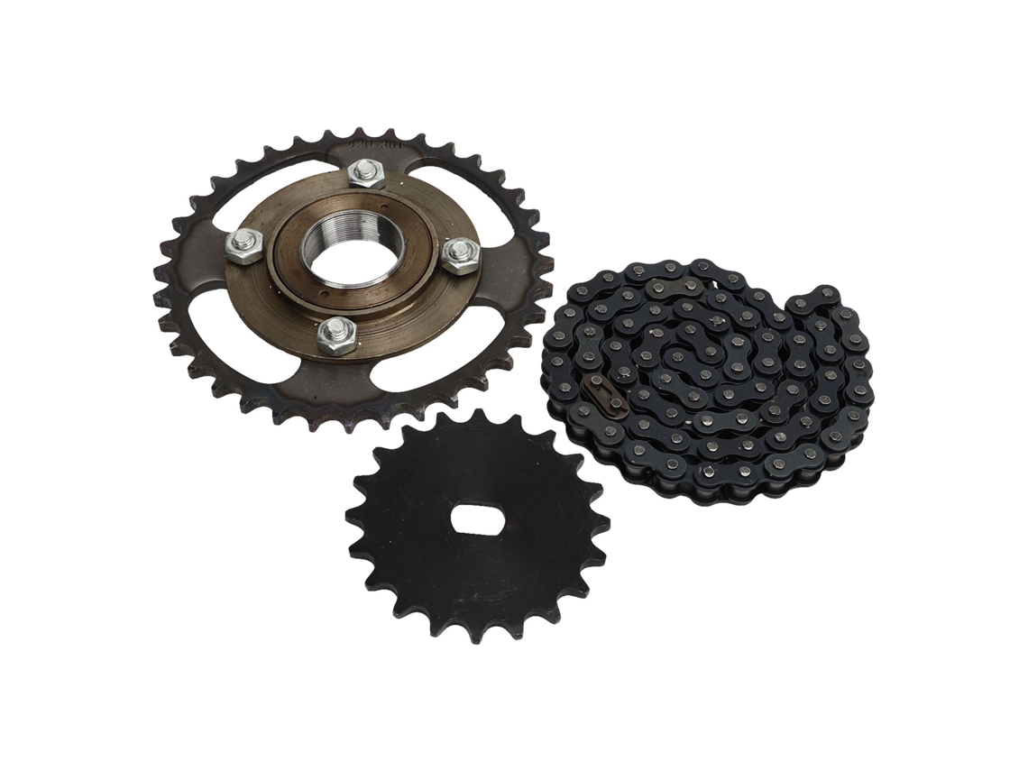 Kit de Engrenagem Business 36t, com Corrente 420, para Scooter, Bicicleta, Moto