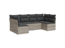 Garden Sofa Set, Garden Sofa Sets Vidaxl Cinzeto Rattan / Vime (n/a)