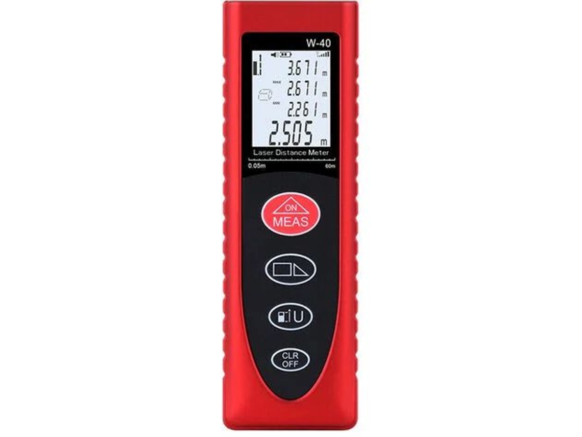 Medidor De Distância A Laser Diastímetro Medidor De Distância A Laser De Alta Precisão 60m Vermelho Slowmoose