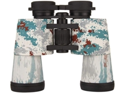 Binóculos Telescópio Monocular 10x50 Metal Tubo Duplo Camuflagem Portátil, À Prova D'água, À Prova de Choque Bak4 JYTGALX (branco)