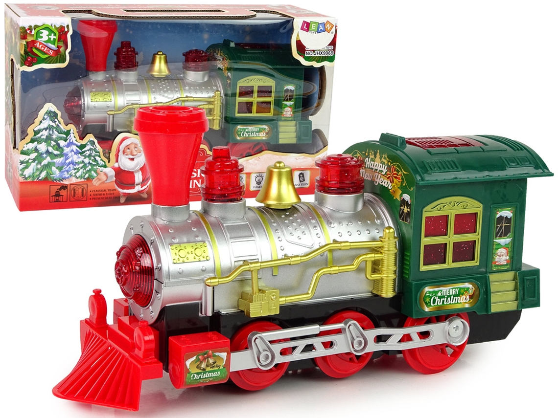 Luzes De Locomotiva De Natal Com Som Verde E Bateria B.active