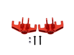 Mali copo de Direção para Carro Rc Losi Baja Rey 1/10 Hammer Rey U4, 2pcs, Alumínio, Vermelho, Substituição