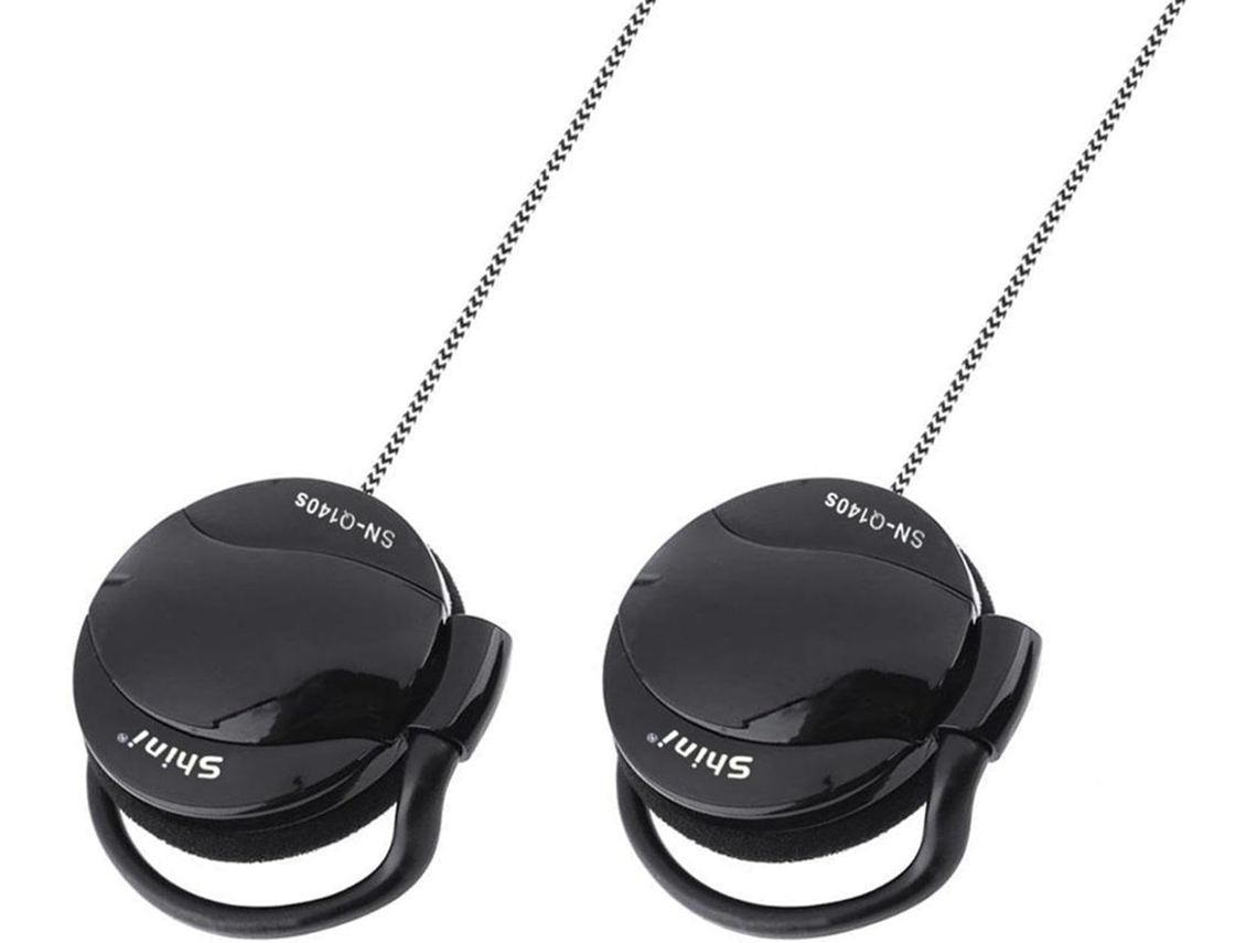 Fones De Ouvido Com Gancho Orelha, Com Fio, Estéreo Com Fio