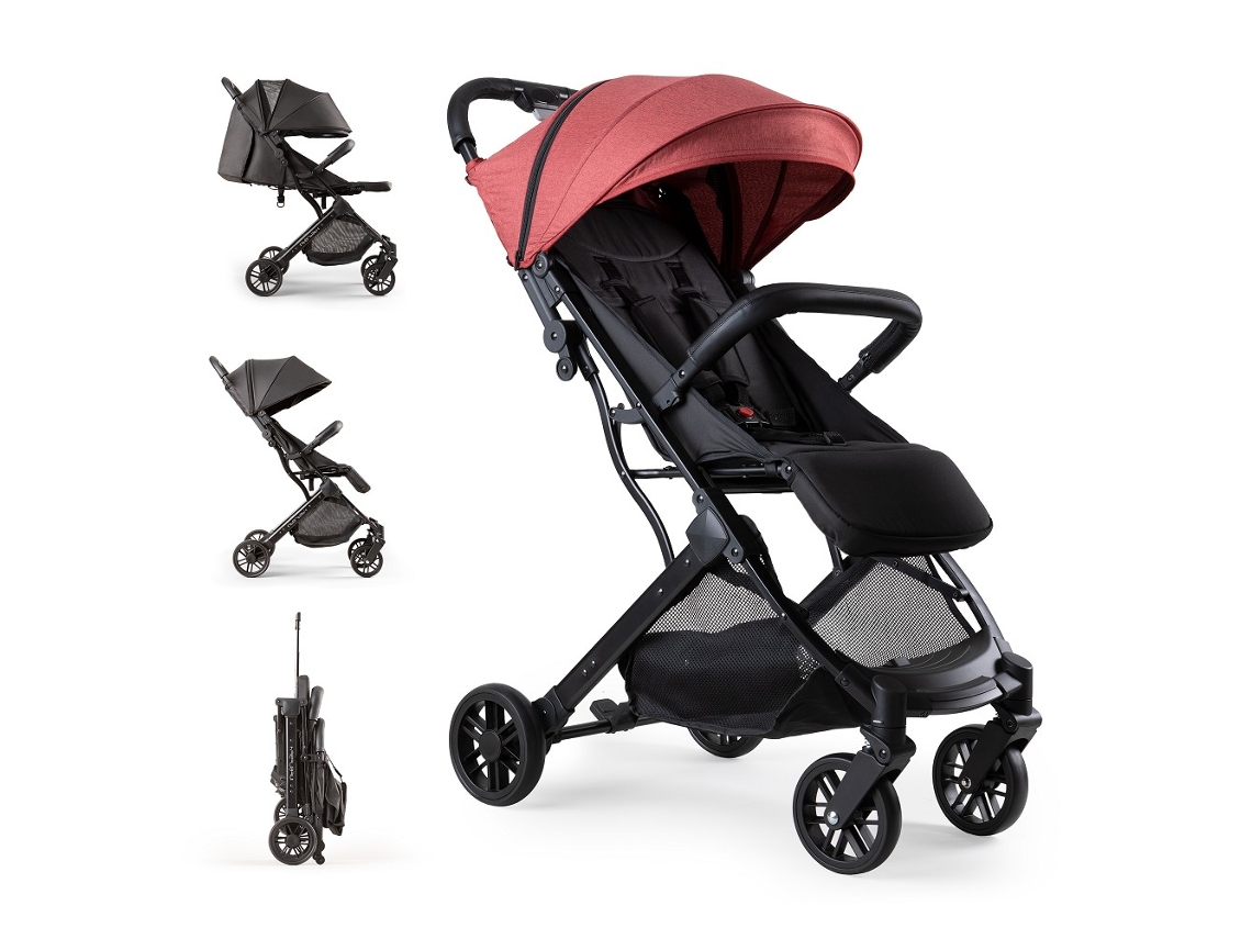 Carrinho De Passeio Minimum Space Plus Vermelho