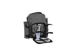 Picnic Set Dkd Home Decor 28,5 X 20 X 39 Cm Poliéster Cinzento Escuro