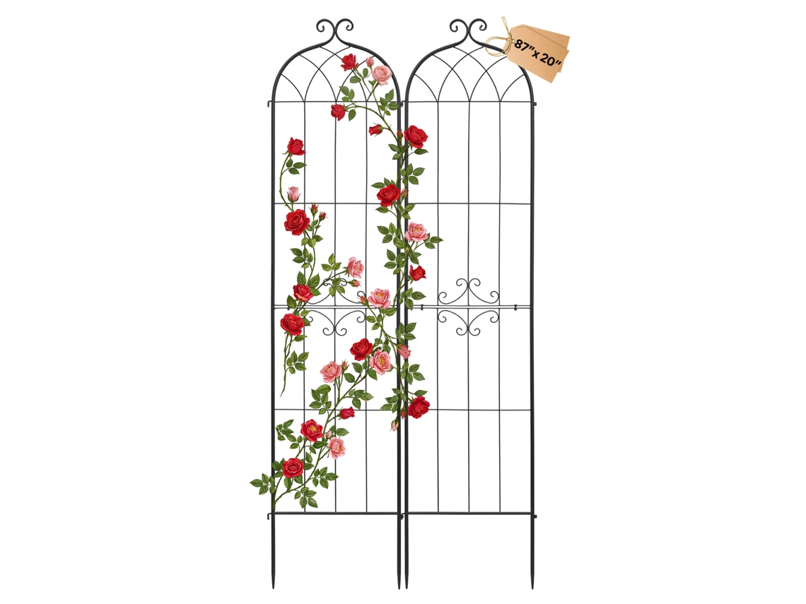 Grelha Metálica Para Jardim Vevor 220 X 52,5 Cm Grelhas De Jardim, 2 Peças