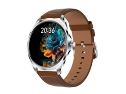 Smartwatch com Tela Amoled de 1 43 Polegadas Chamadas Bluetooth e Modos Esportivos Marrom YEMAESRE