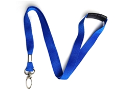RELAVAEV 15 Cordões Para Pescoço, Cordão De Poliéster Azul Para Fixação Em Pescoço, Crachás De Identificação Com Fechos E Clipes De Metal Tipo Lagosta, Design