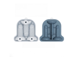 Divertida Forma De Silicone Para Bolas De Gelo Com Tampa, Ideal Para Cocktails De Whisky, Sumos E Outras Bebidas Azul Hexinyigjly