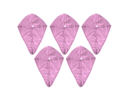 Chapéu de Secagem Microfibra Absorvente Rápido Roxo Claro 5un