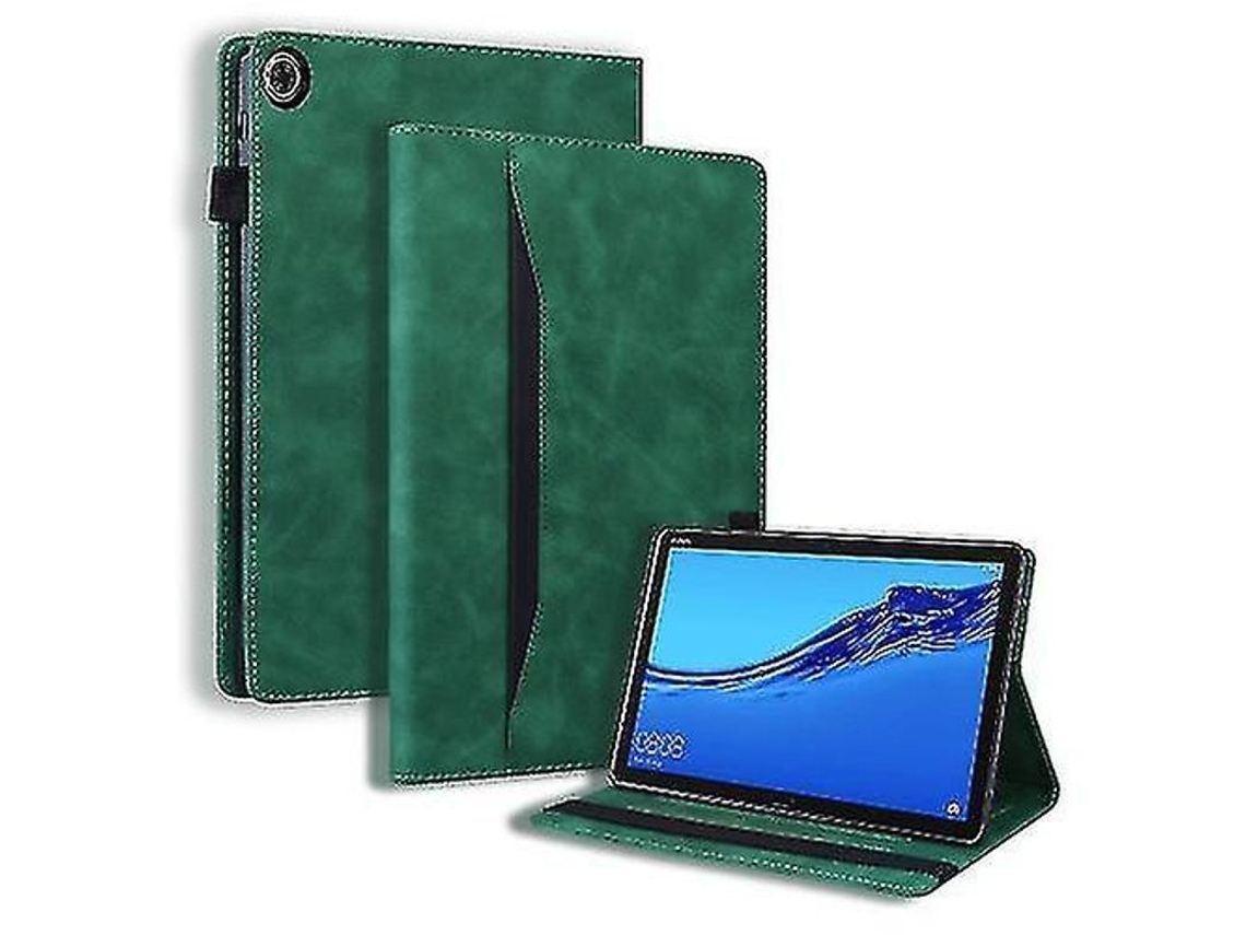 YURU capa de couro flip horizontal para Huawei Mediapad C5/m5 10.1 polegadas com suporte slots de cartão e caneta