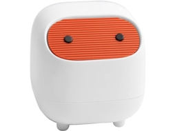 Bote de lixo de mesa Ninja mini, com tampa de dupla pressão, plástico, branco