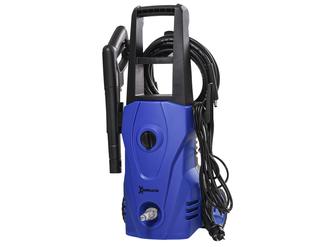 Lavadora De Alta Pressão De 1600w. Vazão 432 L/h. Bomba De Alumínio De 130 Bar. Mangueira 6m. Garrafa De Sabonete. Azul