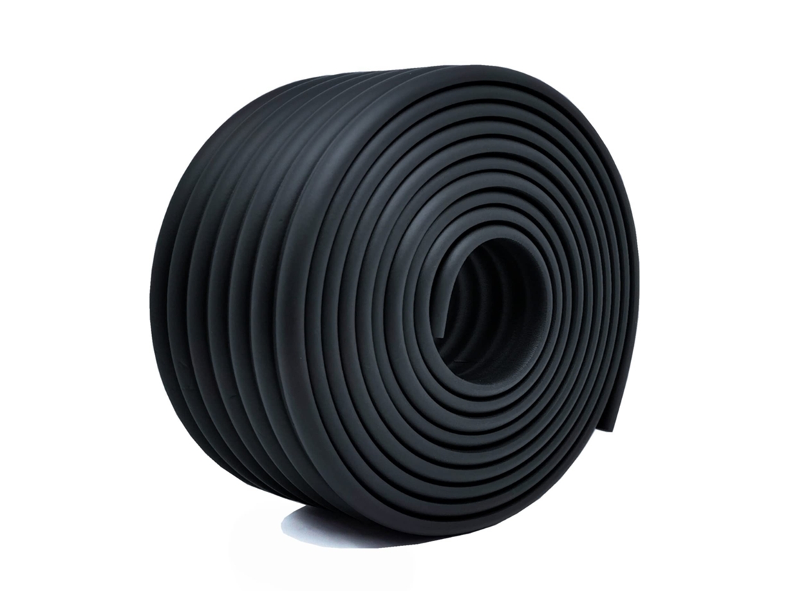 Protetores de Cantos ZRUXE em espuma Nbr 5 m, preto