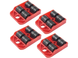 Conjunto De 4 Peças Ferramentas Para Mover Móveis Alavanca, Roda, Deslizador, Extrator, Rolete