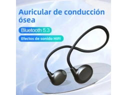 Fones de Ouvido Estéreo Sem Fio com Condução Óssea, Bluetooth 5.3, à Prova D'água e Microfone MDUG