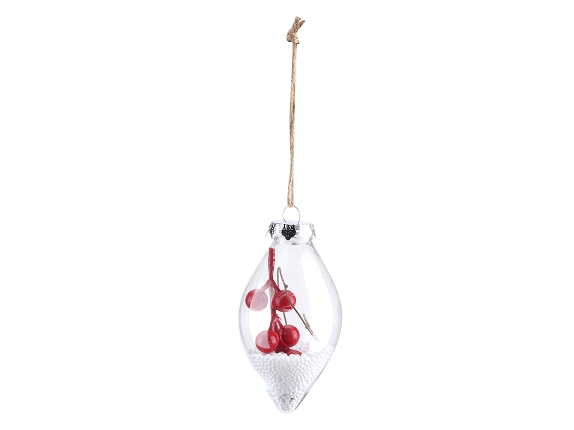 Laxiscreed Bola De Natal Em Plástico Transparente Para Decoração De Casa