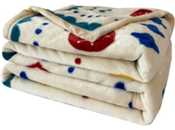 Manta de Inverno Fansu em Fleece com Estampa Nórdica Frutas Flanela Grossa Macia e Quente para Cama Infantil S