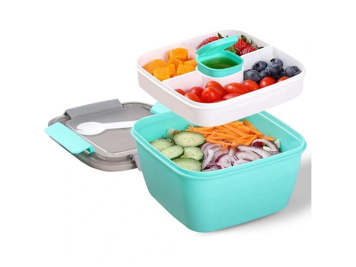 Recipiente para Salada de 1,1L com Compartimentos AQUAFORGE