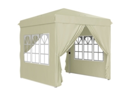 Pavilhão 2.5x2.5m À Prova D'água Uv50+ Branco Creme VELTRIX