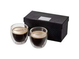 Set De 2 Tazas Espresso De Cristal "boda"