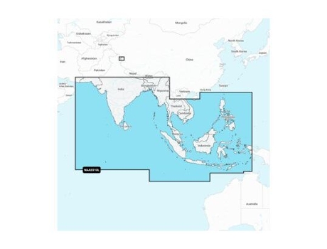 Mapa de navegação Oceano Índico e Mar do Sul chine NAVIONICS SD