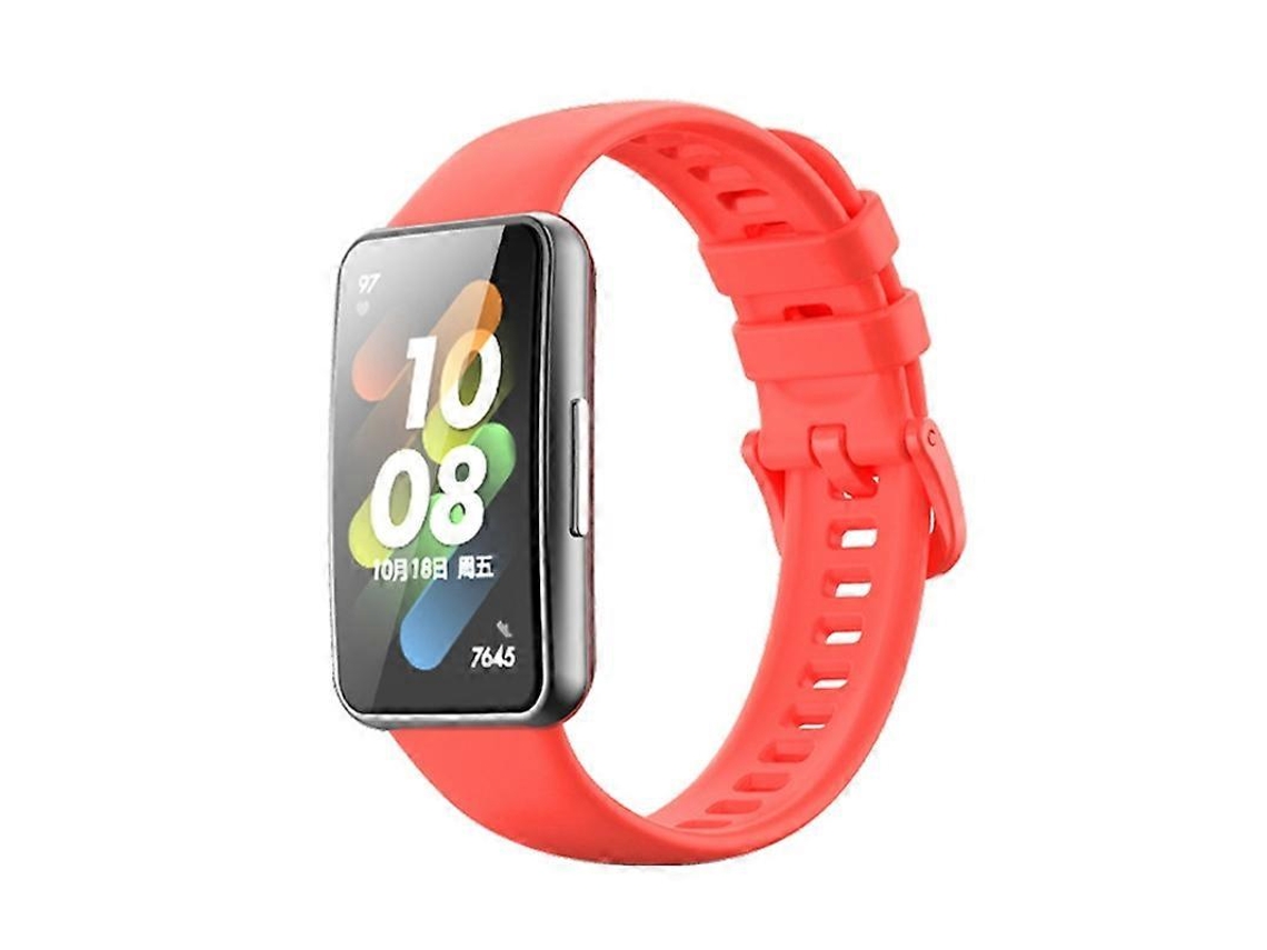 Pulseira De Silicone De Cor Pura Para Huawei Band 7 / Honor Band 7