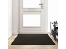 Vidaxl Tapete De Entrada Preto 120 X 180 Cm 100% Poliamida