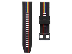 Pulseira De Silicone Arco-íris Para Huawei Watch 3 Pro