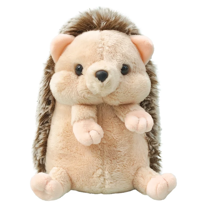 Lindo Brinquedo de Pelúcia de Ouriço cacheiro, um Adorável Presente de Aniversário. MDUG (marrom, 13cm)