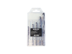Conjunto de Brocas para Azulejos de 5 Peças Tct 4-5-6-8-10 Mm Por Conjunto WOVAR