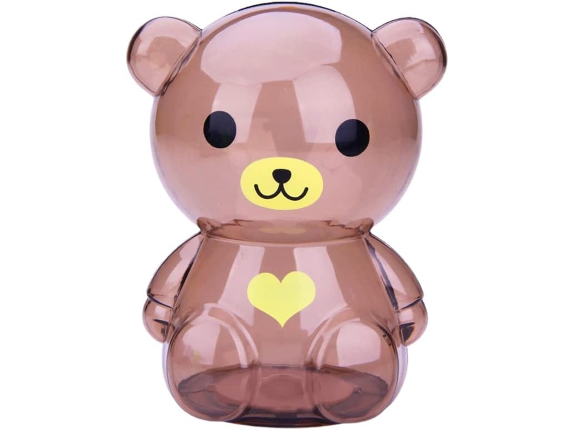 Cofrinho Transparente Infantil Em Formato De Porquinho, Com Desenho Fofo De Urso/porquinho, Comporta Moedas/notas Aquaforge