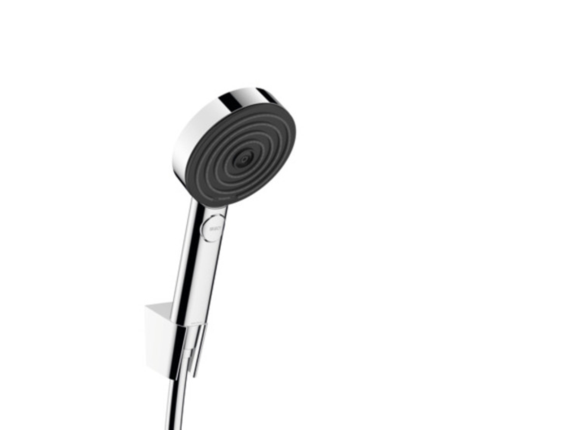 Conjunto de Suporte de Chuveiro HANSGROHE Pulsify Select S 105 3 Jactos Relaxation Incl. Chuveiro de Mão Mangueira de Chuveiro 1250 Mm 24302 Cor: