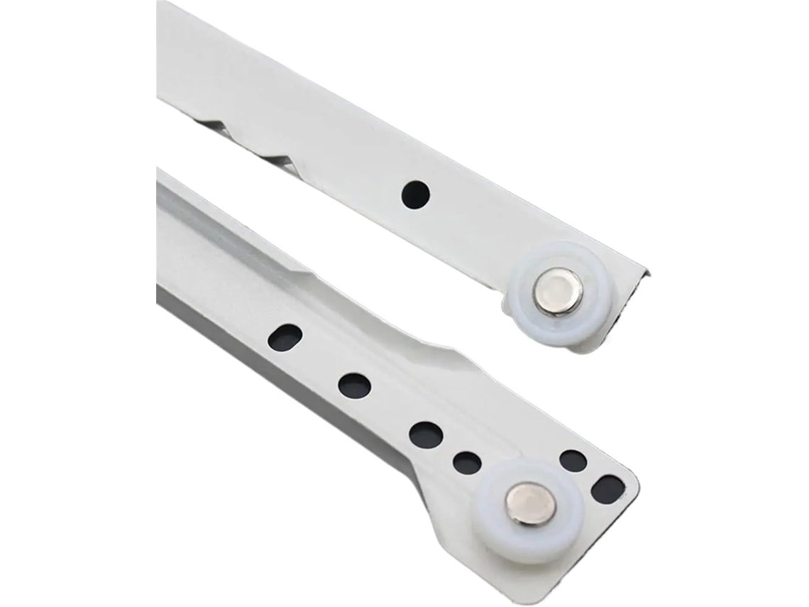 1par De Trilhos Inferiores Aço Laminado A Frio Para Mesa Computador, Corrediças Para Gavetas, Trilhos Reforçados Para