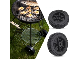 6-inch Hollow Plastic Wheels (3-hole Mounting) – Puncture-resistant Solid Wheels Suitable For Unicycle Carts, Lawnmowers, And Barbecue Grills.