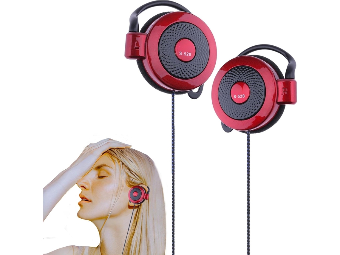 Fones De Ouvido Estéreo Com Fio E Clipe – Portáteis Funcionais Alto Desempenho