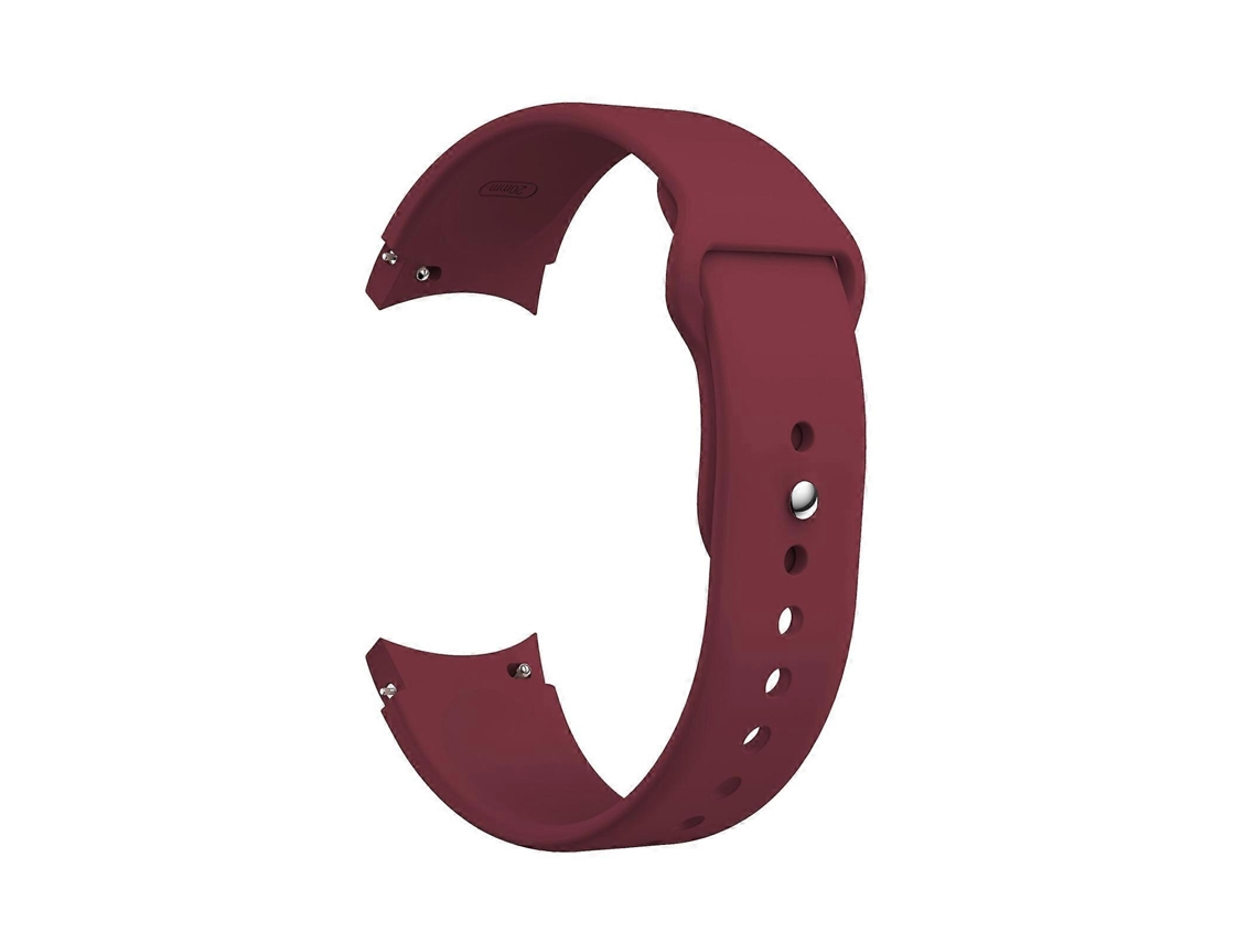 Pulseira De Silicone Com Fecho Invertido Para Samsung Galaxy Watch4 40 E 44 Mm / Watch4 Classic 42 E 46 Mm