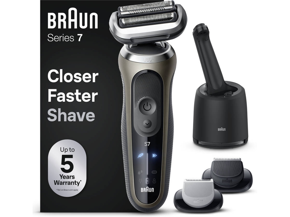 Máquina de Barbear Elétrica BRAUN Series 7 72-C7650CC (Dourado)