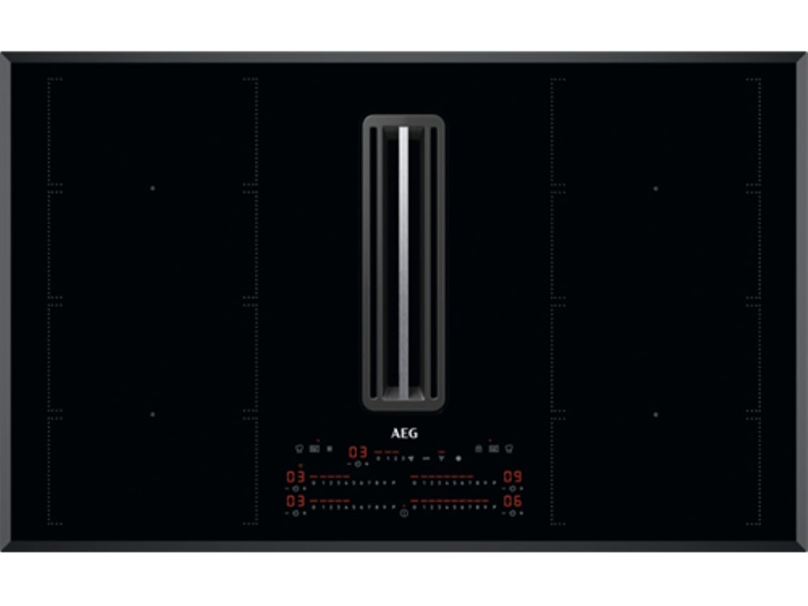 Placa de Indução com Exaustor AEG Combohob CCE84779FB (Elétrica - 83 cm - Preto)