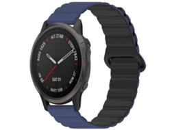 Bracelete para Garmin Vivoactive 5 / Venu / Forerunner 165 silicone esportivo com fivela dourada rosa branca XIAOMOYU (20mm)