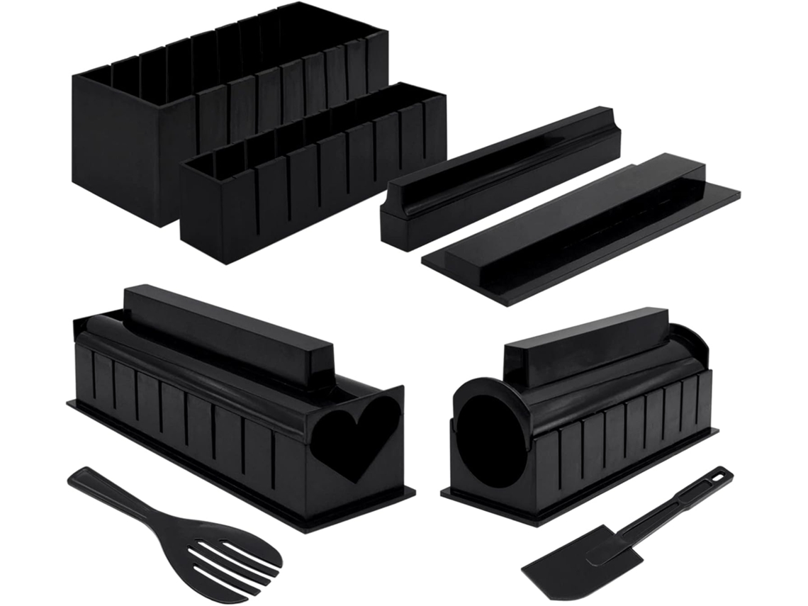 Kit Para Preparar Sushi Com 10 Moldes De Arroz Fazer Rolinhos(faça Você Mesmo)