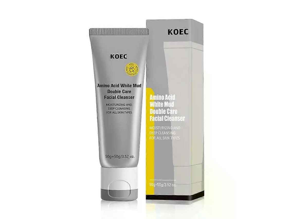 Sabonete Facial Suave, Limpador Facial Diário De Dupla Ação, Máscara De Limpeza De Lama E Limpador De Aminoácidos Em Um Único Tubo.