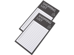 Bloc Note Magnétique Noir 2 Cadernetas Em Papel, Folhas Destacáveis