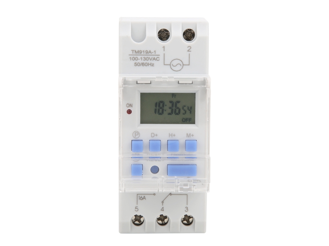 Interruptor Timer Programável Com Lcd 100-130v Ac 16a Controle Semanal 12/24h