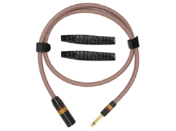 Cabo Mali 6.35mm para Xlr Macho, Baixa Perda, Conectores Dourados 1m