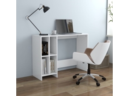 Vidaxl Secretária 102,5x35x75 Cm Derivados De Madeira Branco
