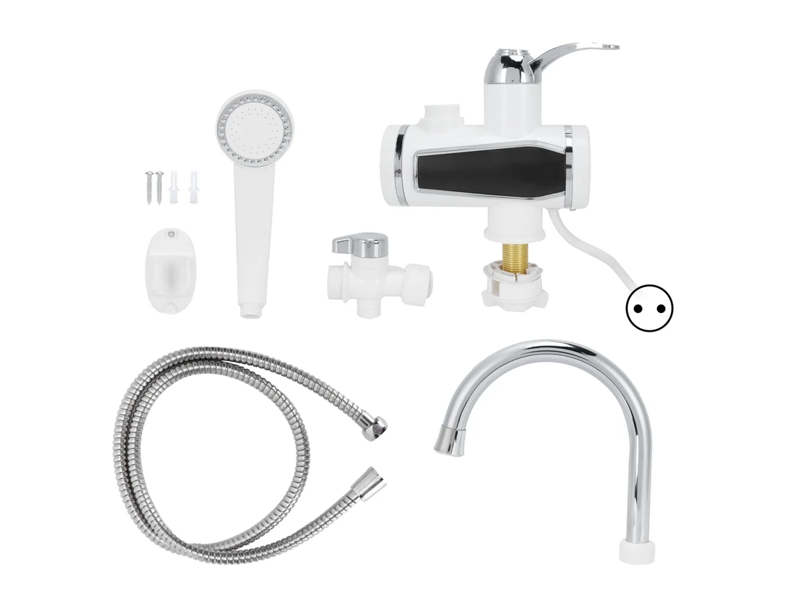 Chuveiro Elétrico Instantâneo 3000w G1/2 Grifo De Aço Inoxidável Banheiro