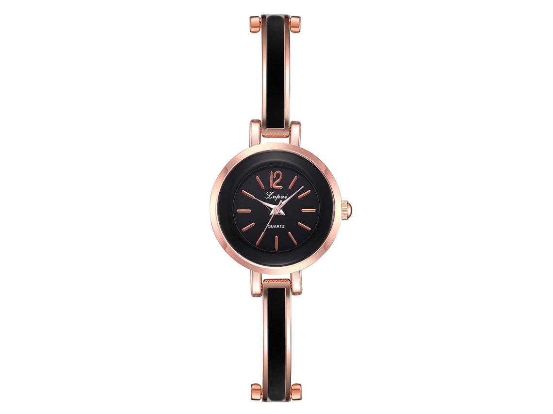 Relógio de Pulso Feminino de Quartzo com Pulseira de Liga Ajustável para Dia a Dia e Presente